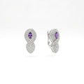 Amethyst Eternity Earrings