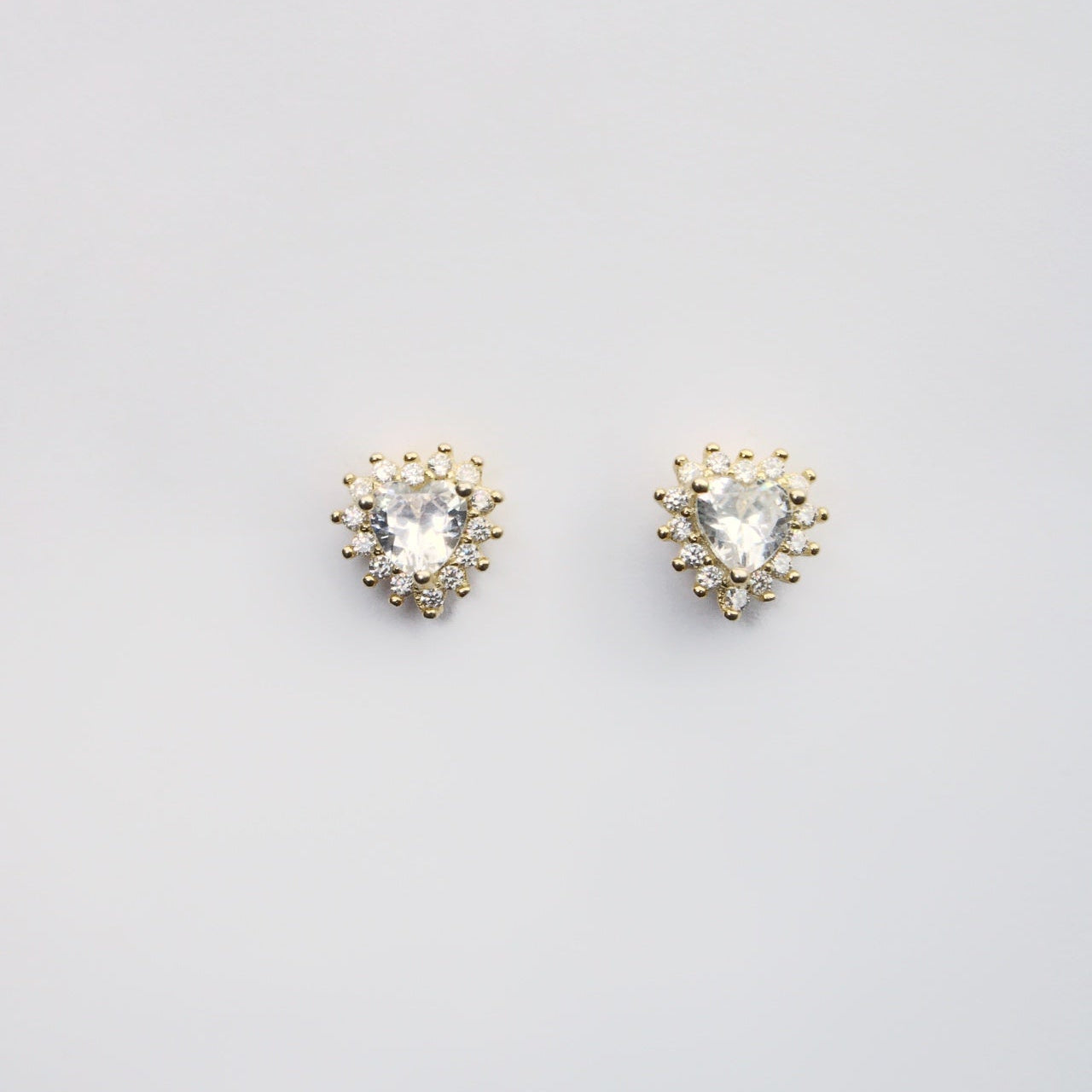 Heart Moissanite Earrings