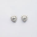 Heart Moissanite Earrings