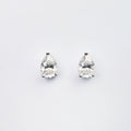 Pear Moissanite Studs