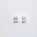 Emerald Cut Moissanite Earrings