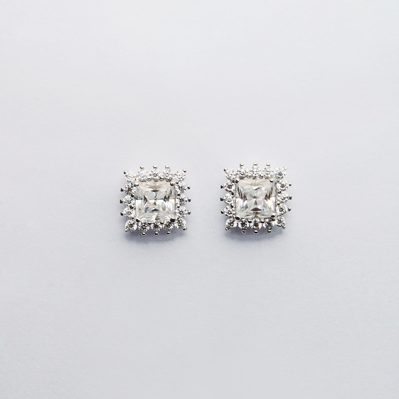 Moisannite Square Earrings