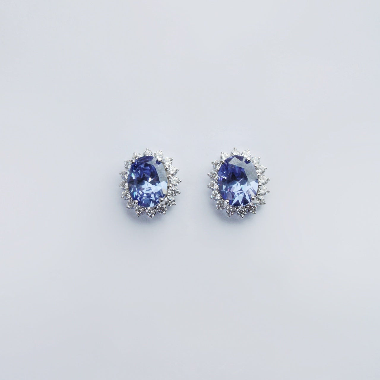 Lady Di Blue Earrings