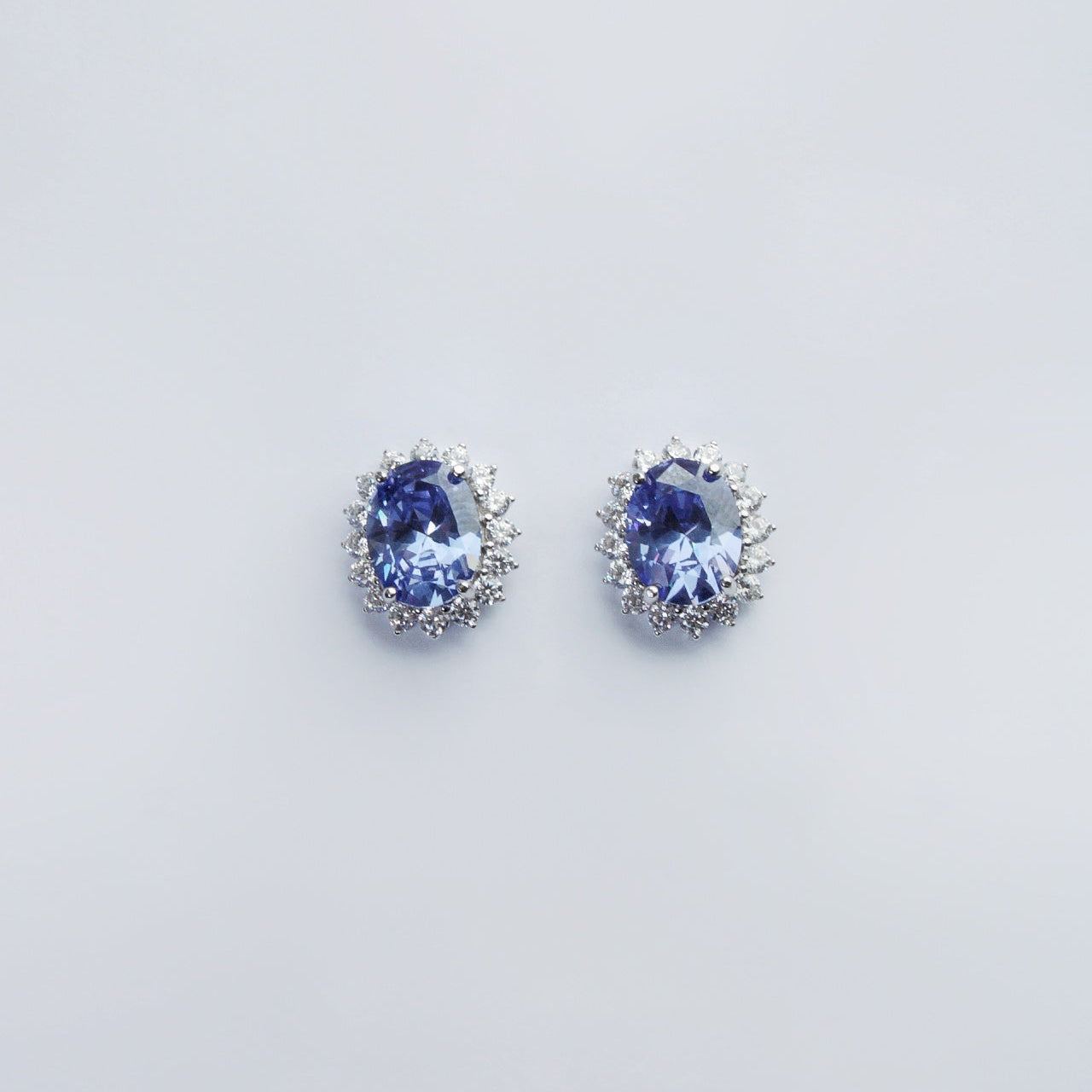 Oval Iolita Earrings