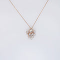 Flower Baguette Diamond Necklace