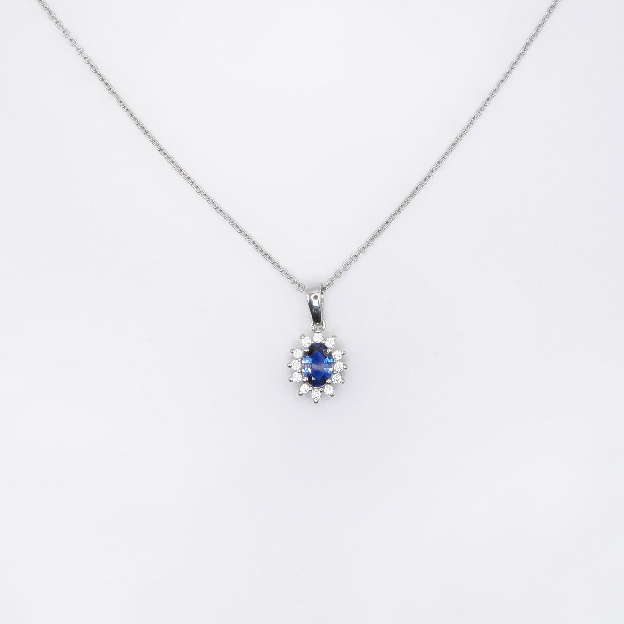 Natural Sapphire Lady Di Necklace