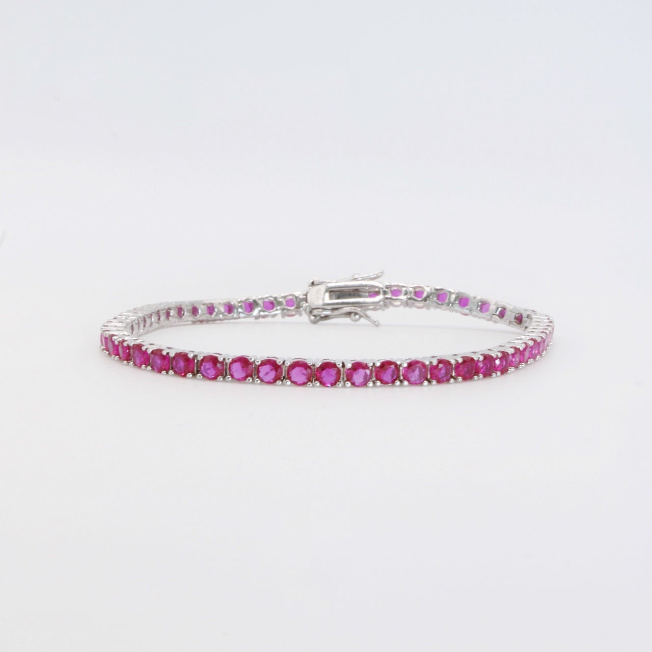 Pink Tennis Bracelet