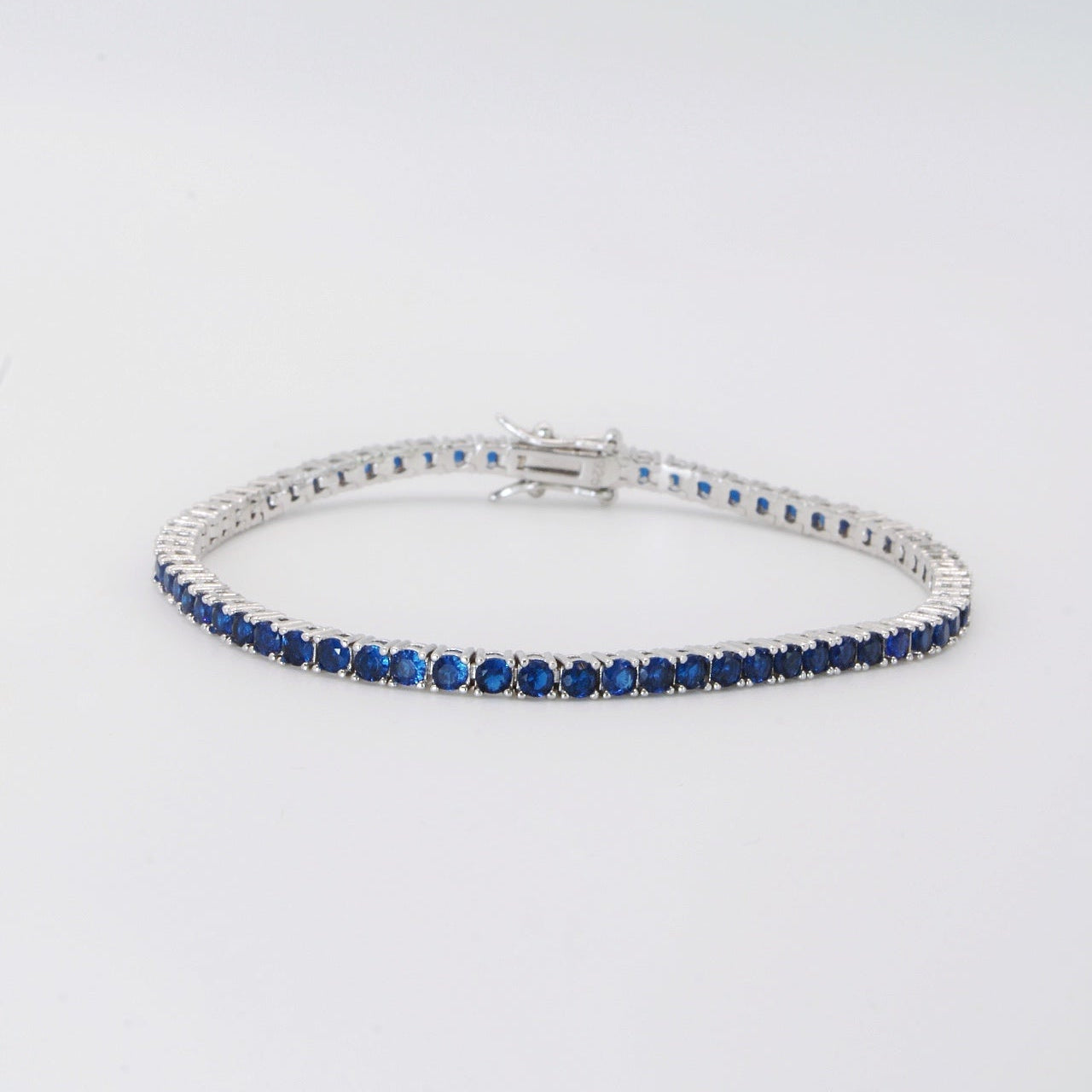 Blue Tennis Bracelet