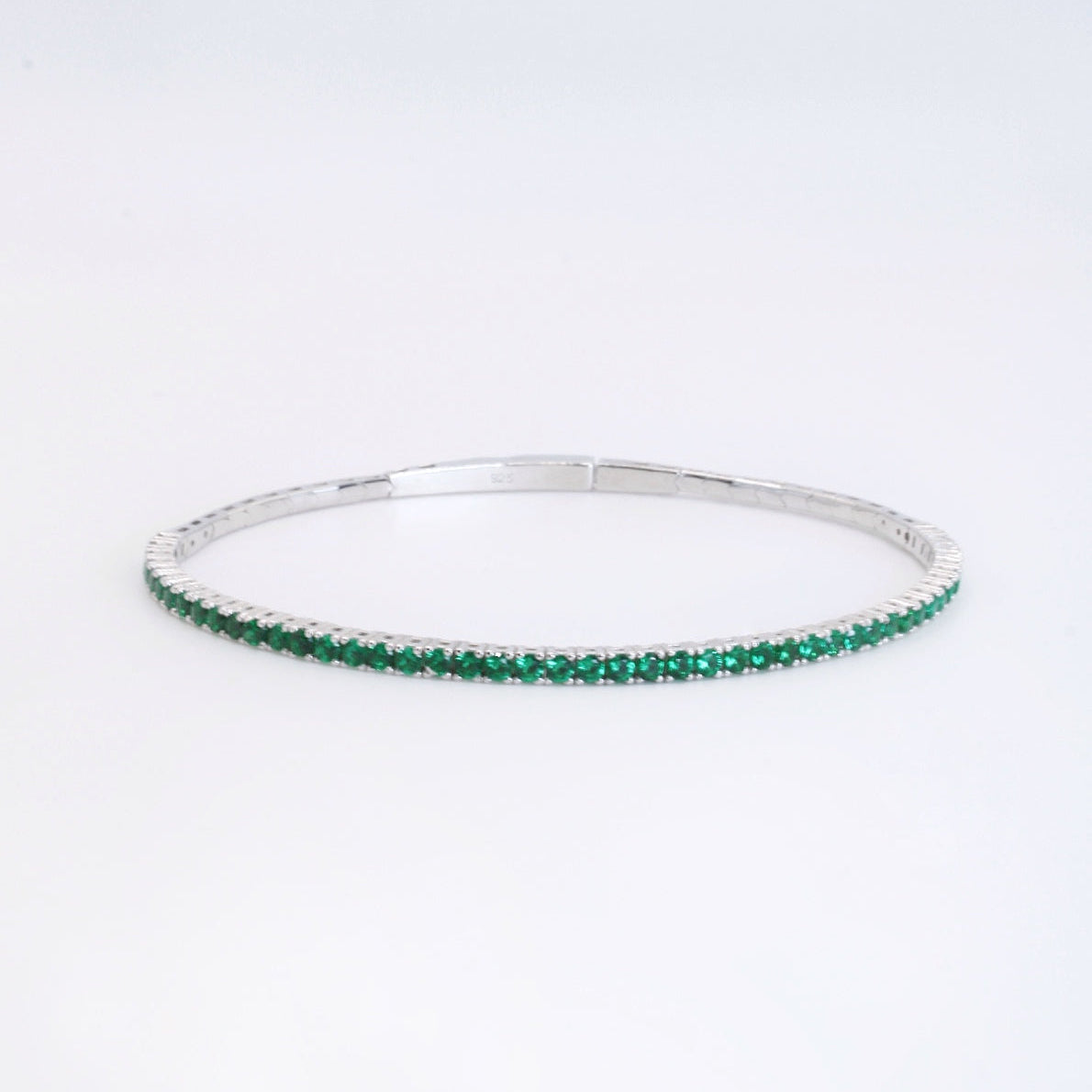 Green Bangle Bracelet