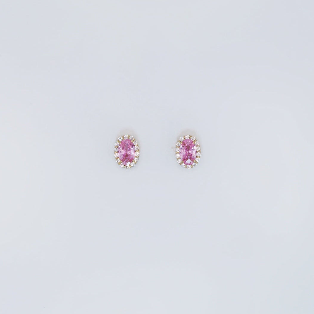 Pink Gold Earrings