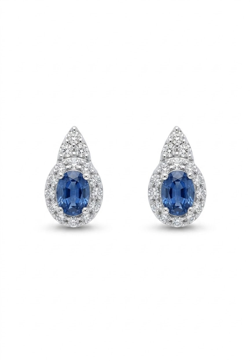 Blue Sapphire Earrings