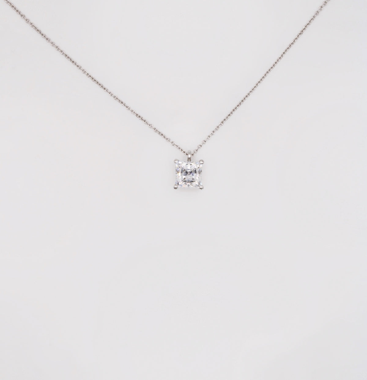 Crystal Square Necklace