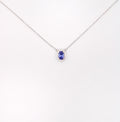 Tanzanite  Necklace with white Topaz