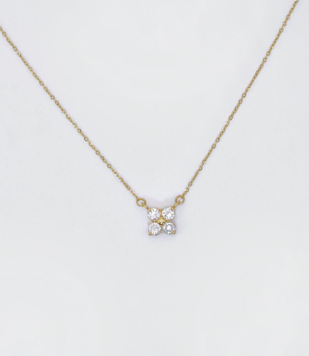 Flower Zircon Gold Chain