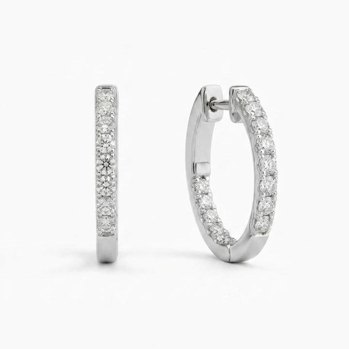Moissanite Hoops